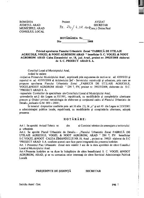 Vizualizare PDF - Primaria Municipiului Arad