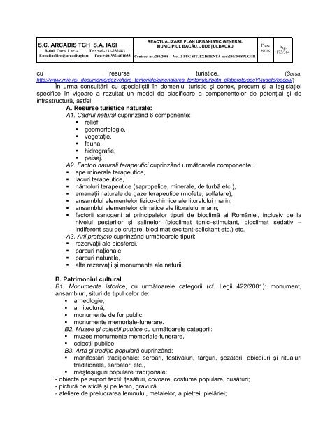 proiect reactualizare plan urbanistic general ... - PrimÄria BacÄu