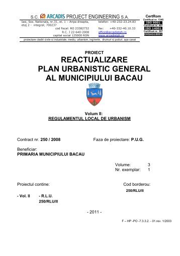 reactualizare plan urbanistic general al municipiului bacau