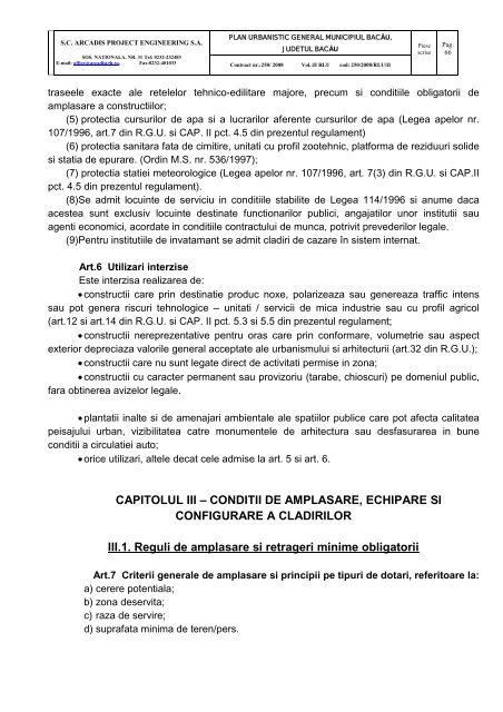 reactualizare plan urbanistic general al municipiului bacau