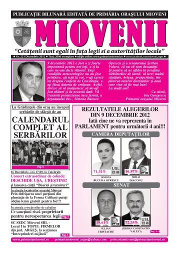 Ziarul "MIOVENII" Nr. 221 - Primaria Mioveni