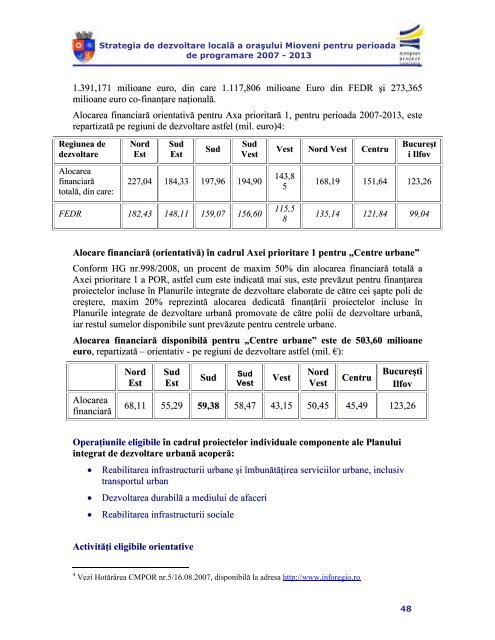 Capitolul 1. Strategia de dezvoltare localÄ ... - Primaria Mioveni