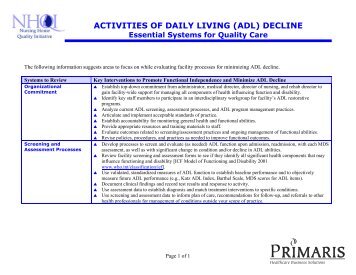 (ADL) DECLINE - Primaris