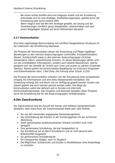 Zertifikationsarbeit E.Rubitschung - Primarschule Zwingen