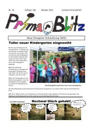 PrimarBlitz Nr.18 lesen - Primarschule Zwingen