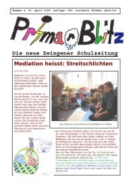 PrimarBlitz Nr. 4 lesen - Primarschule Zwingen