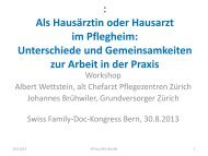 Präsentation - Swiss Family Docs Conference • Home