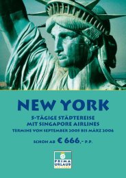 New York 5-tÃ¤gige StÃ¤dtereise mit Singapore Airlines ... - Prima Urlaub