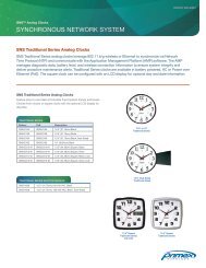 SNS Traditional Series Analog Clocks - Primex Wireless