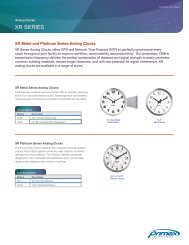 Analog Clocks XR SERIES - Primex Wireless