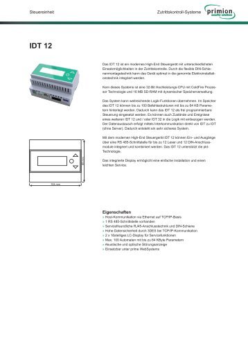 IDT 12 - primion Technology AG