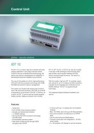 Control Unit IDT 12 - primion Technology AG