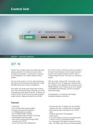 Control Unit IDT 16 - primion Technology AG