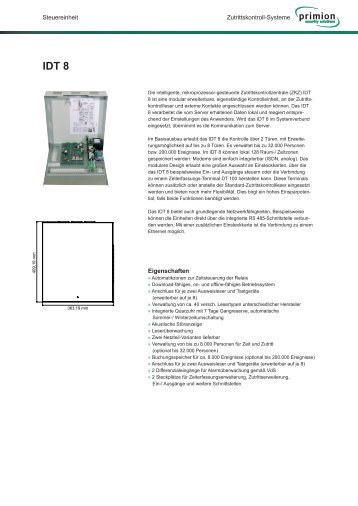 IDT 8 - primion Technology AG