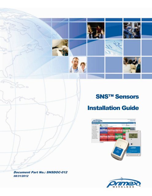 SNSâ ¢ Sensors Installation Guide - Primex Wireless