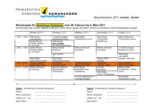 Wochenplan Pestalozzi.pdf - Primarschule Romanshorn