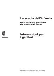 La scuola dell'infanzia Informazioni per i genitori