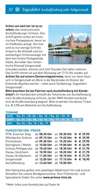 SoMMerfahrPlan 2013 - Primus-Linie