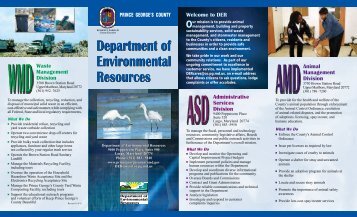 Department of Environmental Resources - Prince George's County
