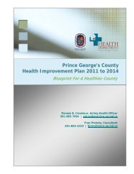 Prince George's County Health Improvement Plan 2011 to 2014