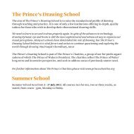 Summer School brochure - The Prince's Drawing School