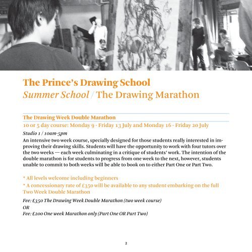 Summer School brochure - The Prince's Drawing School