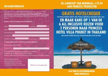 GRATIS HOTELCHEQUE - Princess