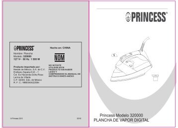 Princess Modelo 320000 PLANCHA DE VAPOR DIGITAL