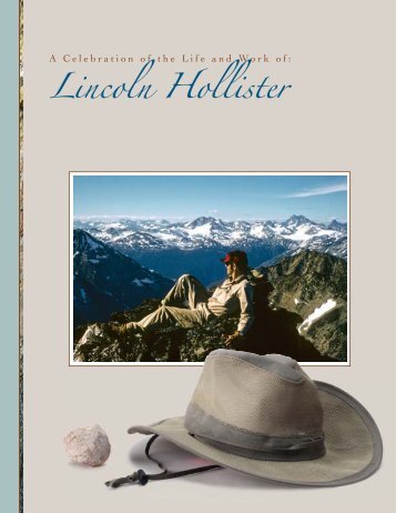 Lincoln Hollister Retirement brochure - Princeton University