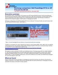 Exchange comparison: Dell PowerEdge R710 vs. HP ProLiant ...