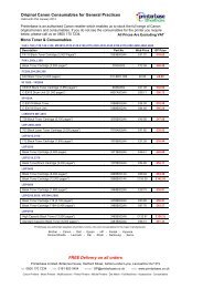 Canon Toner Pricelist - Printerbase