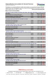 Brother Toner Pricelist - Printerbase