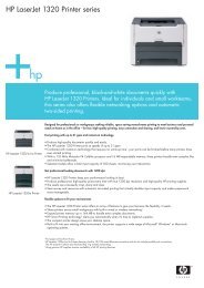 HP LaserJet 1320 Printer series - Printware