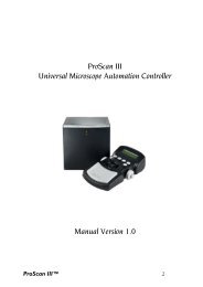 ProScan Manual - Prior Scientific, Inc.