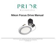 Nikon Focus Drive Manual - Prior Scientific, Inc.