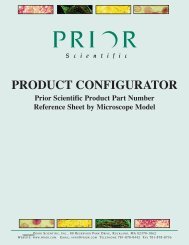 Product Configurator - Prior Scientific, Inc.