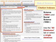 Web of Science's Science Citation Index; BIOSIS; Medline