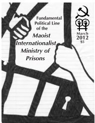 Fundamental Political Line of the Maoist ... - Ministry of Prisons