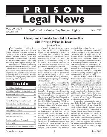 June 2009 - Prison Legal News