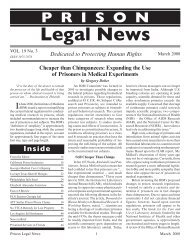 Cheaper than Chimpanzees - Prison Legal News