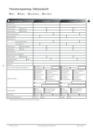 Finanzierungsantrag / Selbstauskunft - Baufinanzierung