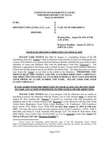 liquidating trust On august 31, 2017, the trustee for the dbsi liquidating trust and the dbsi real estate liquidating trust (the “liquidating trusts”) filed final reports for the. liquidating trust On august 31, 2017, the trustee for the dbsi liquidating trust and the dbsi real estate liquidating trust (the “liquidating trusts”) filed final reports for the.