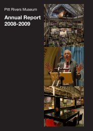 Annual Report 2008-2009 - Pitt Rivers Museum - University of Oxford