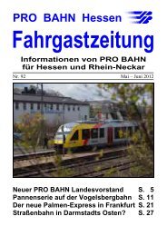 FGZ 92 â Mai/Juni 2012 - Pro Bahn Frankfurt