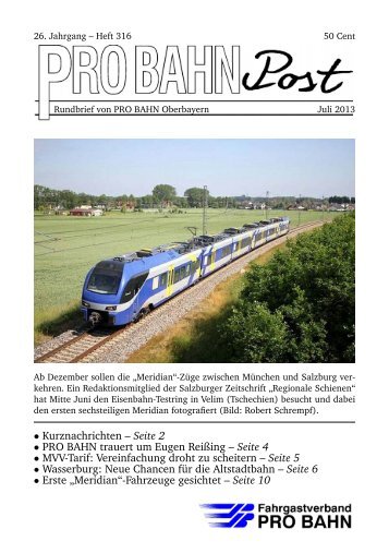 Juli - Pro Bahn