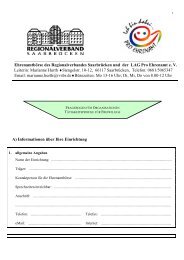 Fragebogen fÃ¼r Organisationen - LAG Pro Ehrenamt