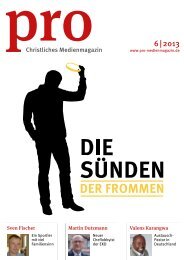 Pfarrer mit Luxusproblem - pro Medienmagazin