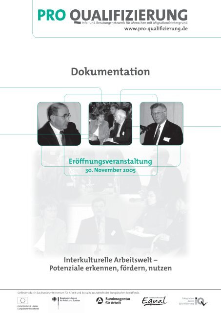 Dokumentation der ErÃ¶ffnungsveranstaltung - Pro Qualifizierung