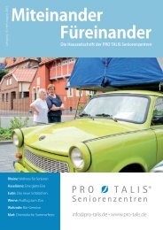 Miteinander FÃ¼reinander 2/2013 - pro talis