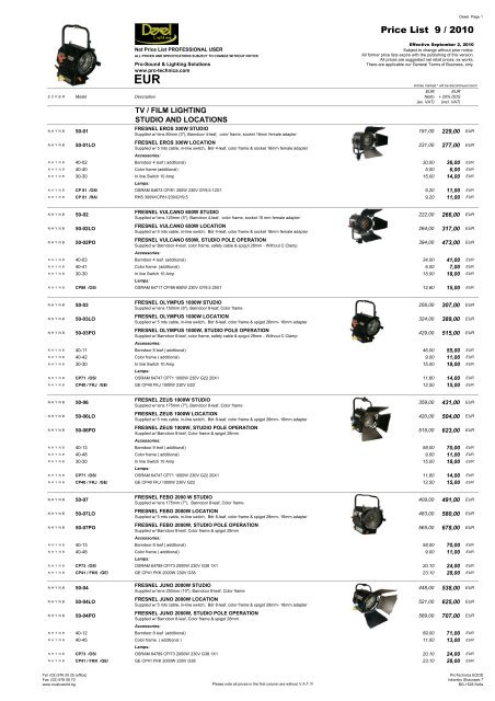 EUR - Pro-Technica